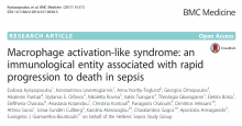 Article title "Macrophage activation-like syndrome: an immunological entity associated with rapid progression to death in sepsis"